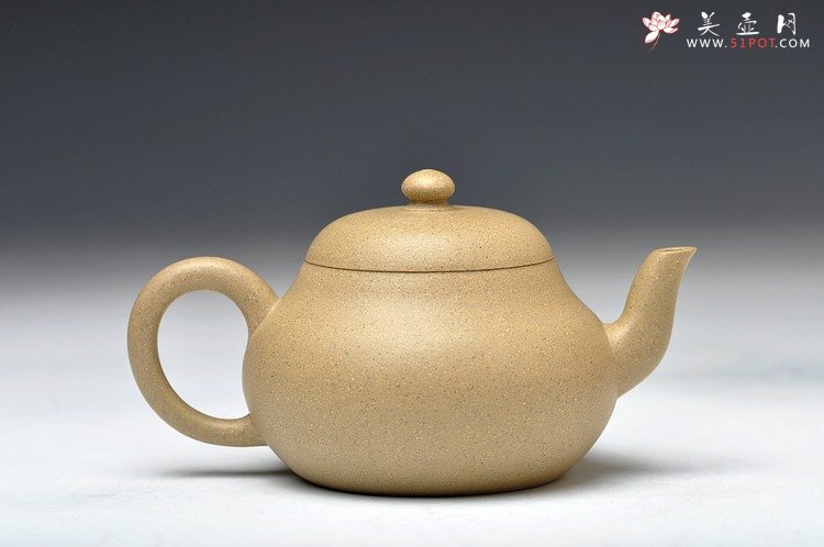 紫砂壶图片：古风耐品 素雅可人 本绿全手小君德 冬日里的小精灵 - 美壶网