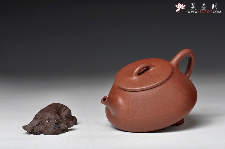 紫砂壶图片：双节特惠之平盖石瓢 端庄大方 做工精致 实用入门 - 美壶网
