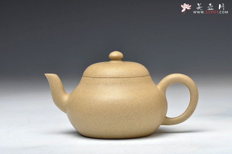 紫砂壶图片：古风耐品 素雅可人 本绿全手小君德 冬日里的小精灵 - 美壶网