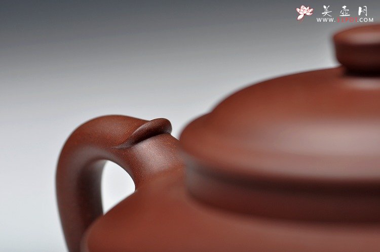 紫砂壶图片：砂料迷人 稳重而优雅 精品 全手玉锺 - 美壶网