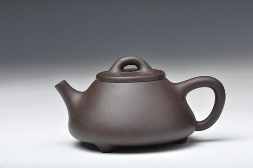 顾小英紫砂壶 精品厂黑料  好玩的小子冶石瓢 实用 原矿黑泥