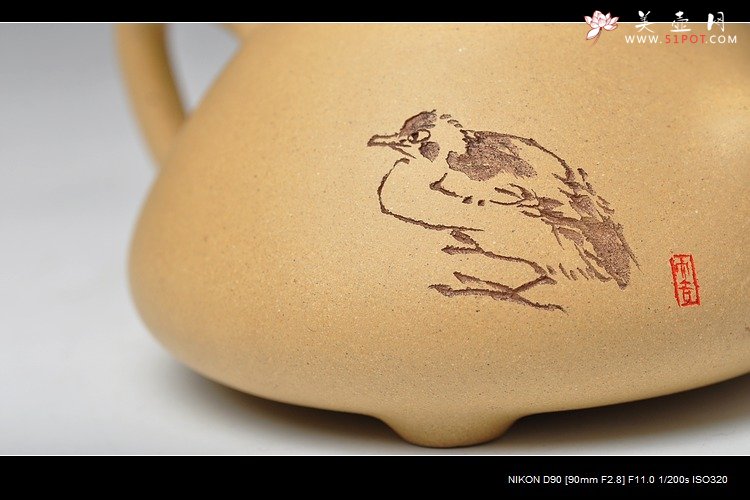 紫砂壶图片：八大风格 子冶石瓢 本山绿 - 美壶网