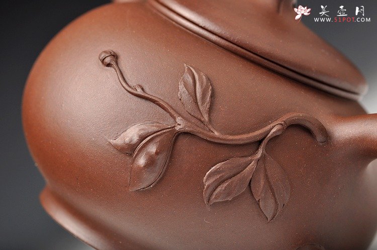 紫砂壶图片：大品花货 韵味十足 得福 王银芳爱徒 - 美壶网