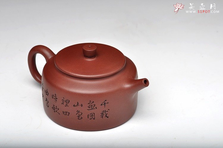 紫砂壶图片：厚重之品 品味意境 全手桑扁 - 美壶网