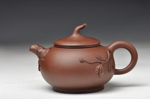 廖未梅紫砂壶 大品花货 韵味十足 得福 王银芳爱徒 原矿紫泥