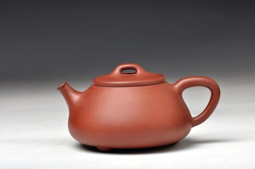 陈进紫砂壶 饱满可人 实用佳器  全手东石瓢 原矿清水泥