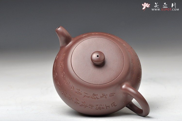 紫砂壶图片：传统刹凹 嵌盖 任备安之风 全手明泉 素器典范 双刀古味 - 美壶网