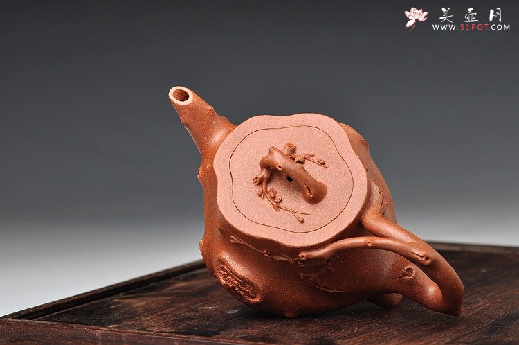 紫砂壶图片：气韵灵动 精品小花货 立体梅花惊艳 全手小喜上眉梢 - 美壶网