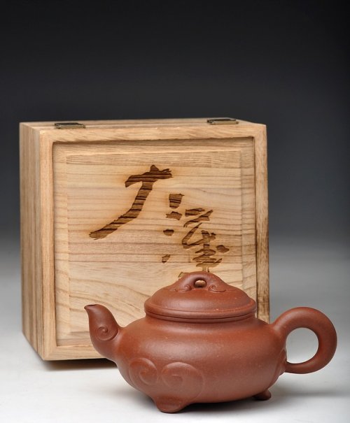 蒋小彦紫砂壶 国家级研究员级工艺大师-蒋彦经典原创作品 瑞年如意 原矿清水泥