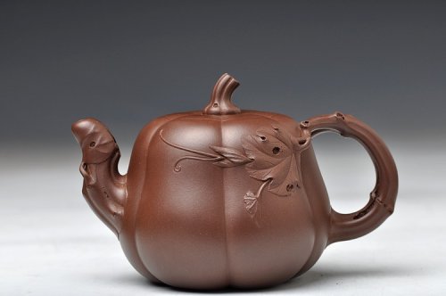 佘永峰（佘小峰）紫砂壶 经典代表作 高南瓜 原矿紫泥