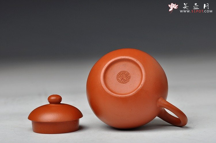 紫砂壶图片：徐亚春老师义拍作品 全手朱泥小文旦 雅安我们在一起  - 美壶网