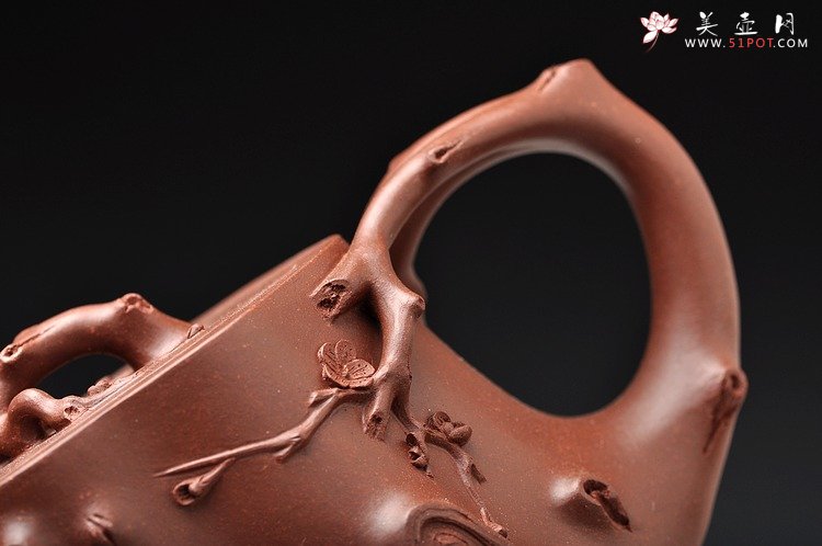 紫砂壶图片：苍劲之意 古拙之风 杀茶利器 全手小梅桩 - 美壶网