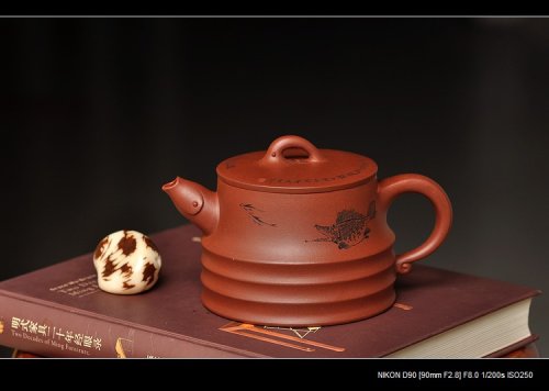 钱伟刚紫砂壶 鱼乐壶 造型别致 子非鱼安知鱼之乐o(∩_∩)o  原矿清水泥