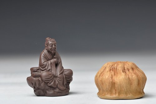 美壶定制紫砂壶 陆羽品茶 好玩的茶宠 原矿紫泥