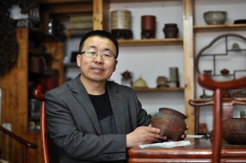 刘世涛紫砂壶 刘世涛老师义拍作品 全手四足水盂 雅安我们在一起  原矿紫泥