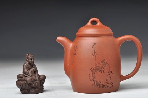 钱伟刚紫砂壶 高士壶 原矿清水泥