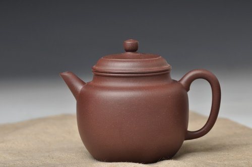 袁新强紫砂壶 全手剑流德中 小巧实用 原矿紫泥