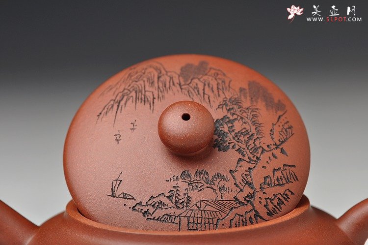 紫砂壶图片：姑苏城外寒山寺 夜半钟声到客船 璞玉 - 美壶网