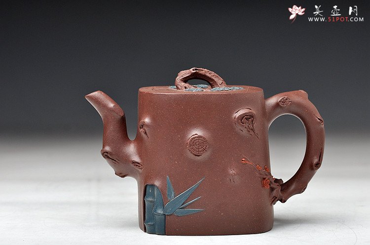 紫砂壶图片： 全手浑方三友  - 美壶网