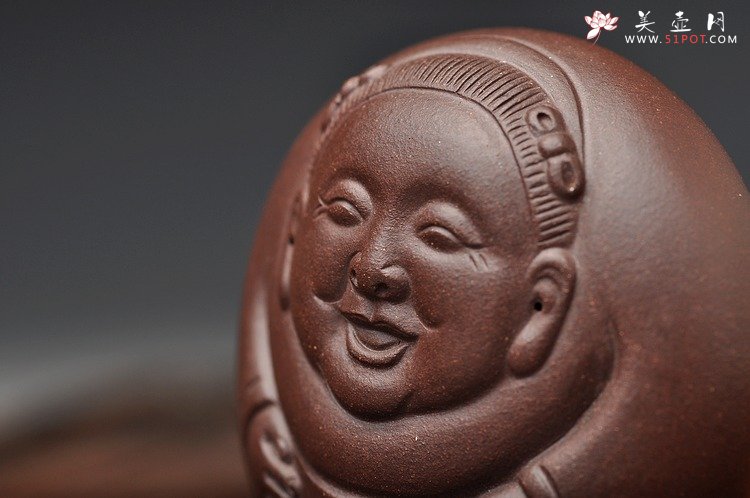 紫砂壶图片：手把件之和气致祥 细腻好玩 - 美壶网