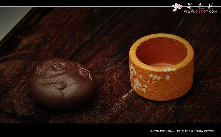 紫砂壶图片：手把件之和气致祥 细腻好玩 - 美壶网