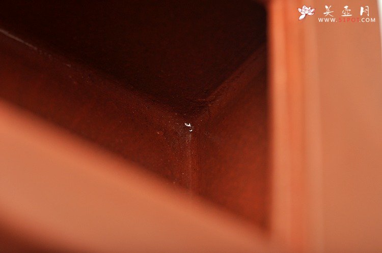 紫砂壶图片：正气浩然  全手工镶片 四方求正 君子之立 - 美壶网