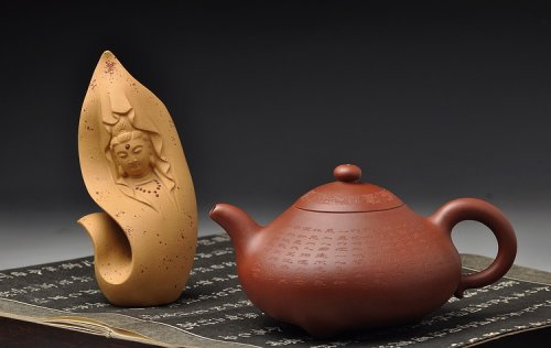 顾小英紫砂壶 大品众乐 器形端庄 大势至菩萨念佛圆通章 玉乳 工整严谨 原矿底槽清