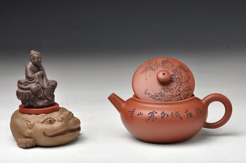 钱伟刚紫砂壶 姑苏城外寒山寺 夜半钟声到客船 璞玉 原矿清水泥