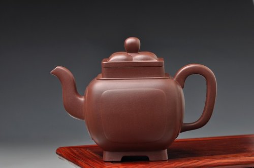 许学军紫砂壶 精工大气 精品之作 全手工开光四方菱花 原矿底槽清