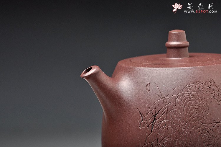 紫砂壶图片：有骨有肉的全手汉铎 有骨有肉的虎   精品 - 美壶网