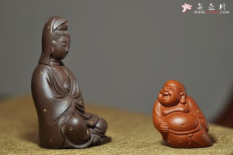 紫砂壶图片：慈悲祥和   坐观音 - 美壶网