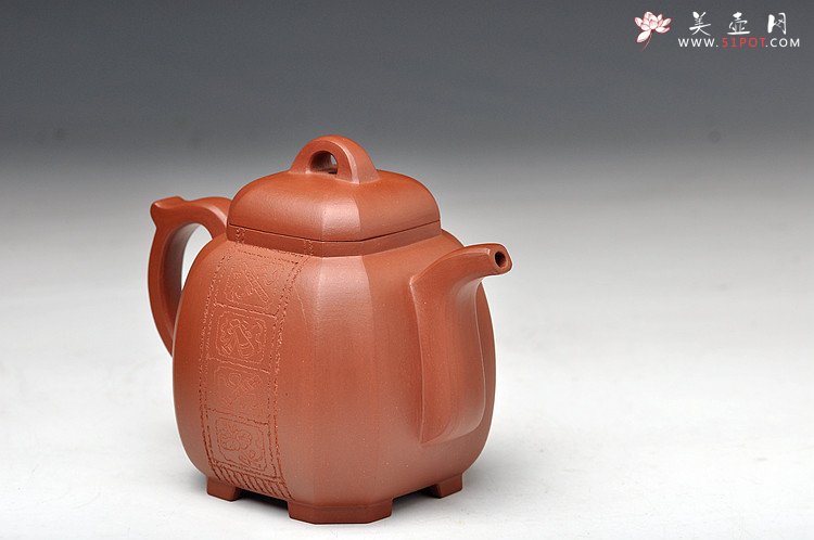 紫砂壶图片：史金妹经典代表作 端庄典雅 全手工八仙过海之八方福壶 - 美壶网