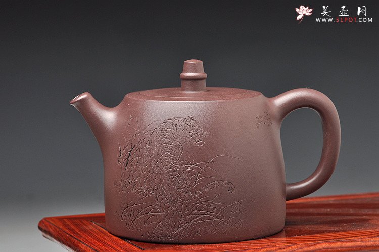 紫砂壶图片：有骨有肉的全手汉铎 有骨有肉的虎   精品 - 美壶网