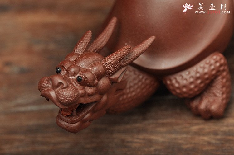 紫砂壶图片：精品龙龟茶宠 - 美壶网