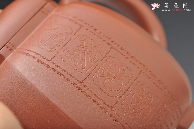 紫砂壶图片：史金妹经典代表作 端庄典雅 全手工八仙过海之八方福壶 - 美壶网