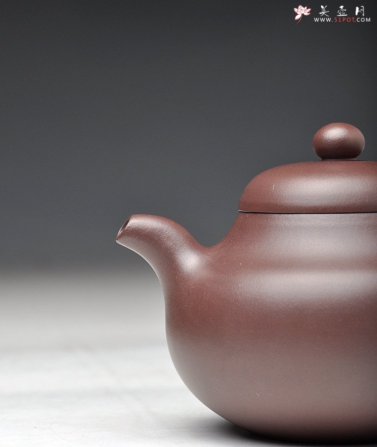 紫砂壶图片：珠圆玉润 实用大品 敦厚  手工练泥 全手工圆珠   - 美壶网