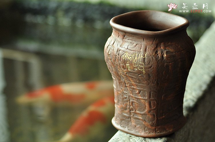 紫砂壶图片：云水禅心/如意致祥  青铜文化之全手樽 花瓶笔筒 韵味十足 - 美壶网