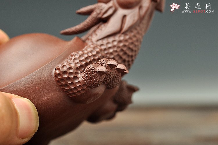 紫砂壶图片：精品龙龟茶宠 - 美壶网