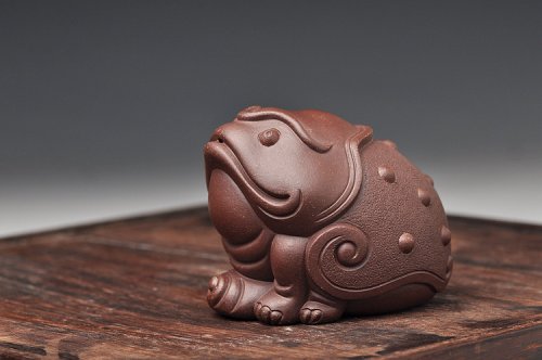 美壶定制紫砂壶 古体蟾蜍踏云 