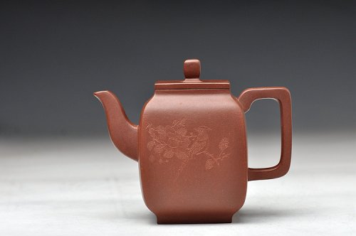 史金妹紫砂壶 优雅的方器 女中方器好手 全手玉亭四方 国大师李昌鸿装饰 原矿底槽清