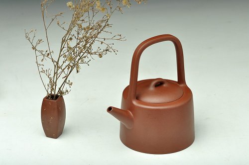 何卫枫紫砂壶 顶级老料 挺拔俊秀 全手曼生提梁 仅此一件不接受定做 原矿底槽清