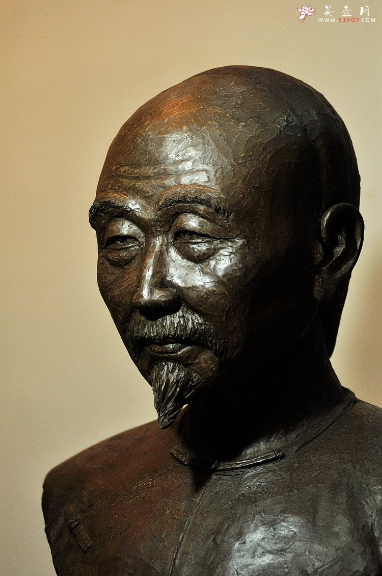 紫砂壶图片：陈建平、王健鼎立指点 陆华制作 陈曼生造像 经典之作 - 美壶网