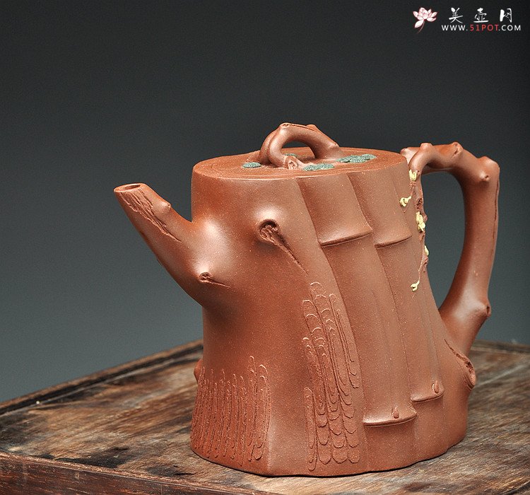 紫砂壶图片：三色演绎  全手三友祝福套壶 终极版 花货实力派 臻品之藏 - 美壶网