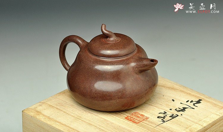 紫砂壶图片：水磨葫芦 全手作品 曼生十八式  仅此一件 - 美壶网