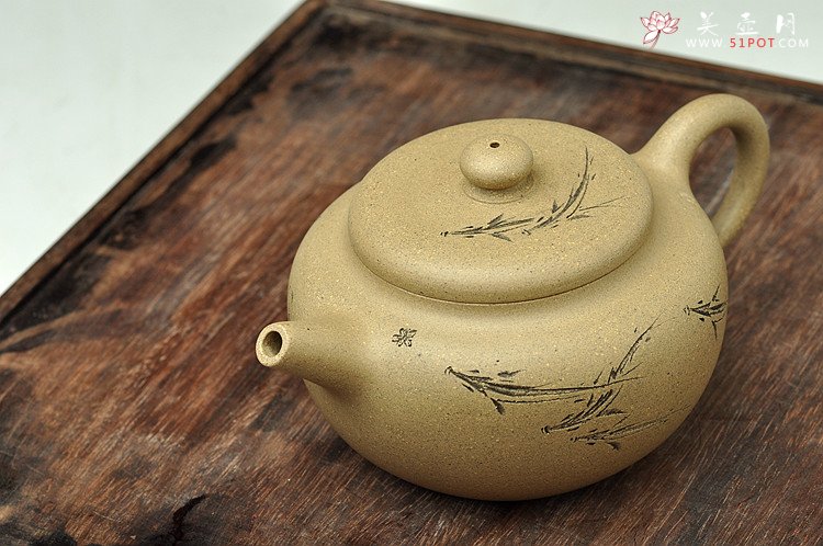 紫砂壶图片：新作 全手直流柿圆 实用精品 陆逸舟装饰 - 美壶网