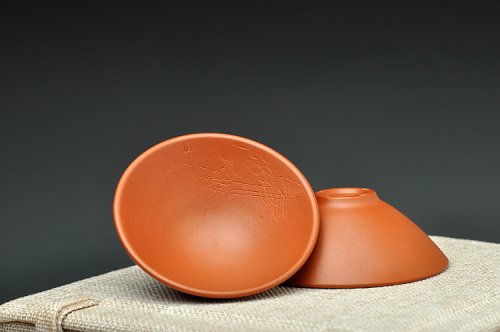 石丁紫砂壶 难得原矿朱泥 斗笠杯 装饰趣味 原矿朱泥