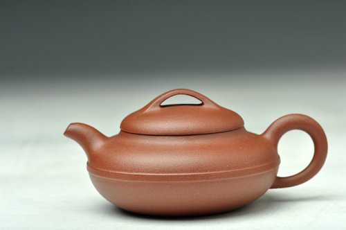 谭华斌紫砂壶 优质青水泥 线圆 传统实用 经典小品 原矿清水泥