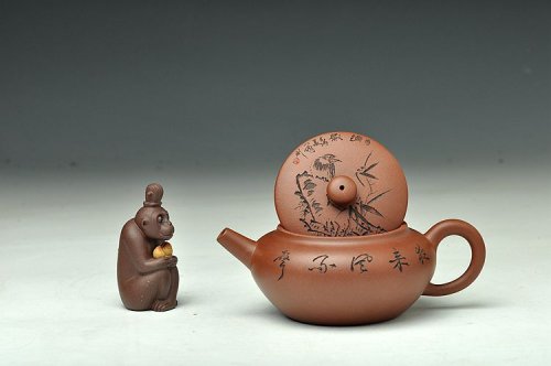 钱伟刚紫砂壶 夜来风雨声  花落知多少  璞玉 原矿清水泥