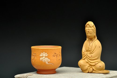 石丁紫砂壶 石丁最新作品  敦煌杯 藏语‘平安吉祥’ 端庄富贵 原矿降坡泥