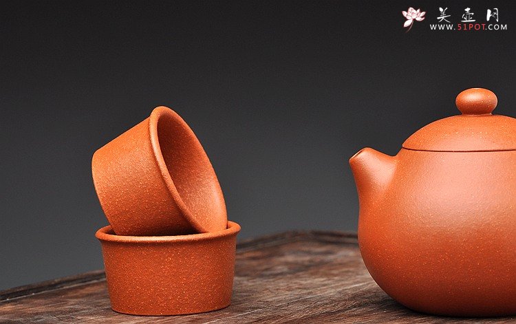 紫砂壶图片：加量不加价 美壶特惠 降坡泥之文旦套组 适茶传统器形和泥料 - 美壶网